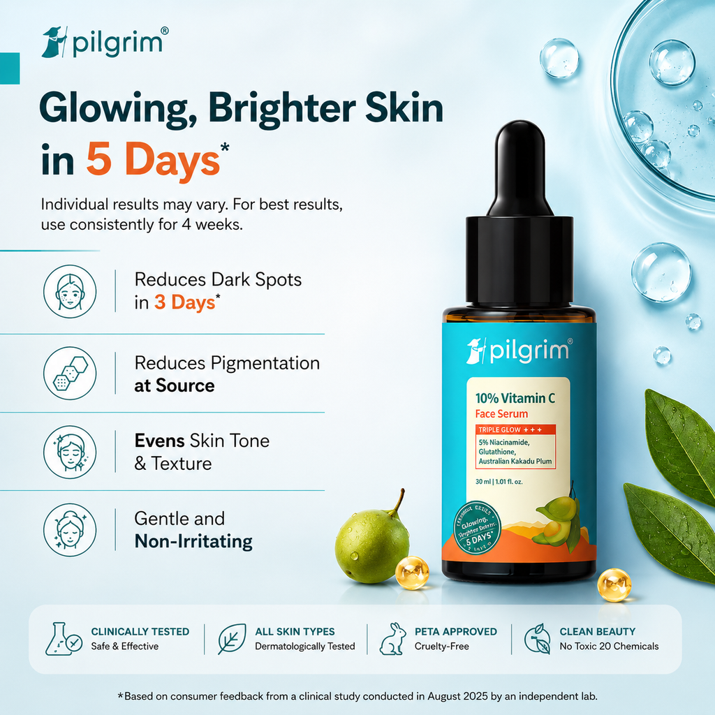 10% Vitamin C Face Serum For Triple Glow+++(Buy 1 Get 1 Free)